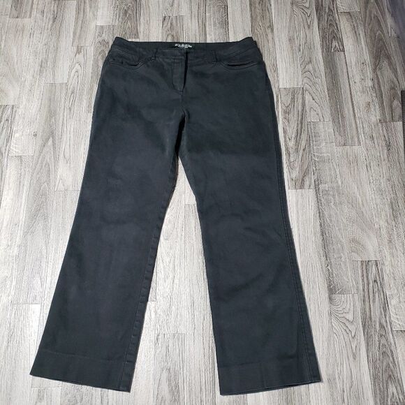 (3/$35) Brooks Brothers Stretch Cropped Grey Pants - Picture 1 of 12